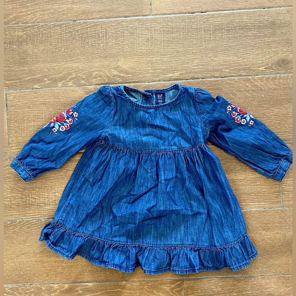 Gap denim dress 18-24 months